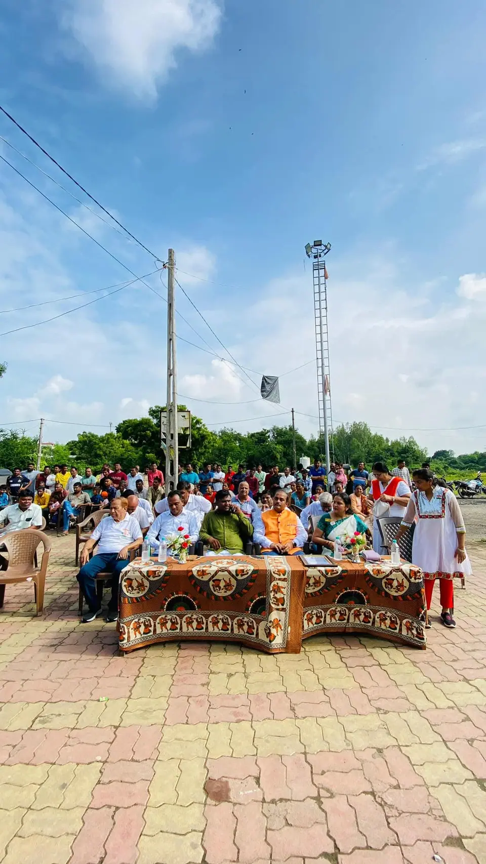 Seated audience at event