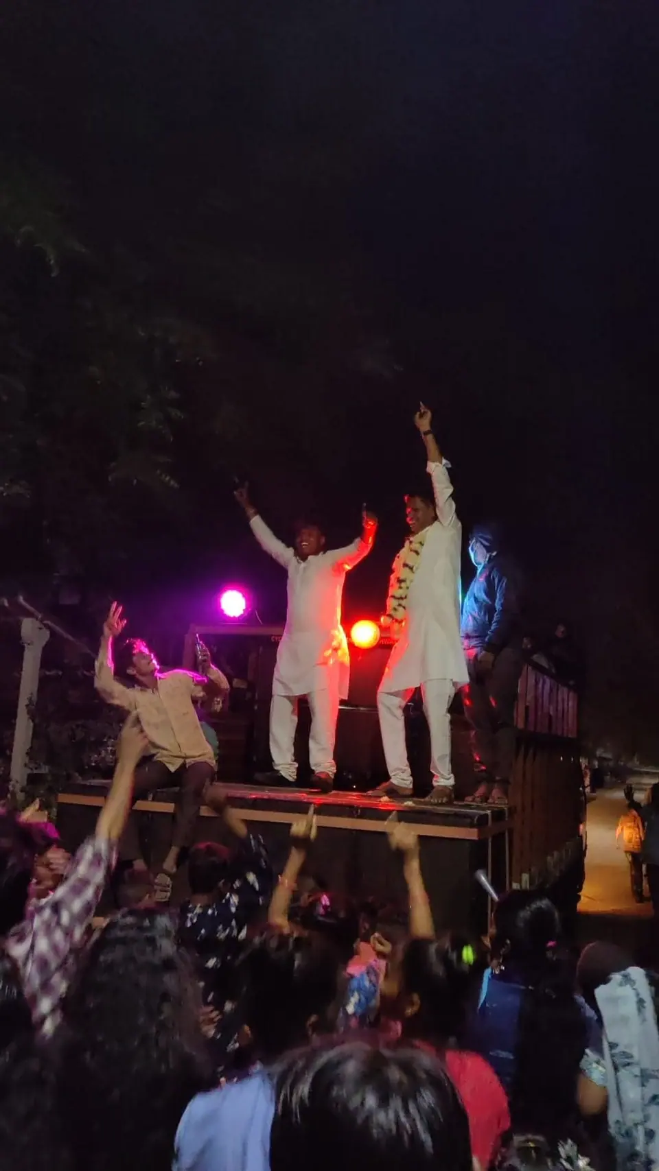 Night stage performance