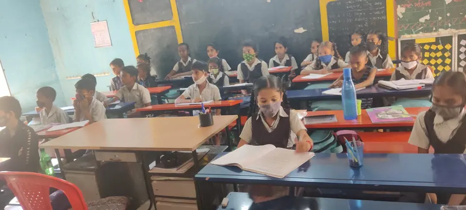 Classroom with students