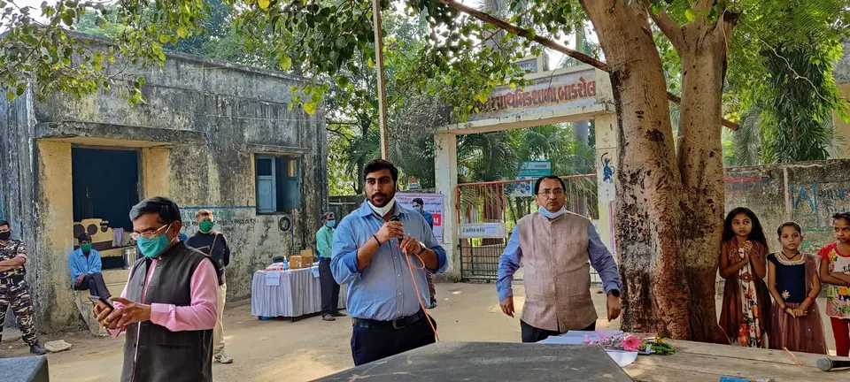 Medical camp outdoor gathering