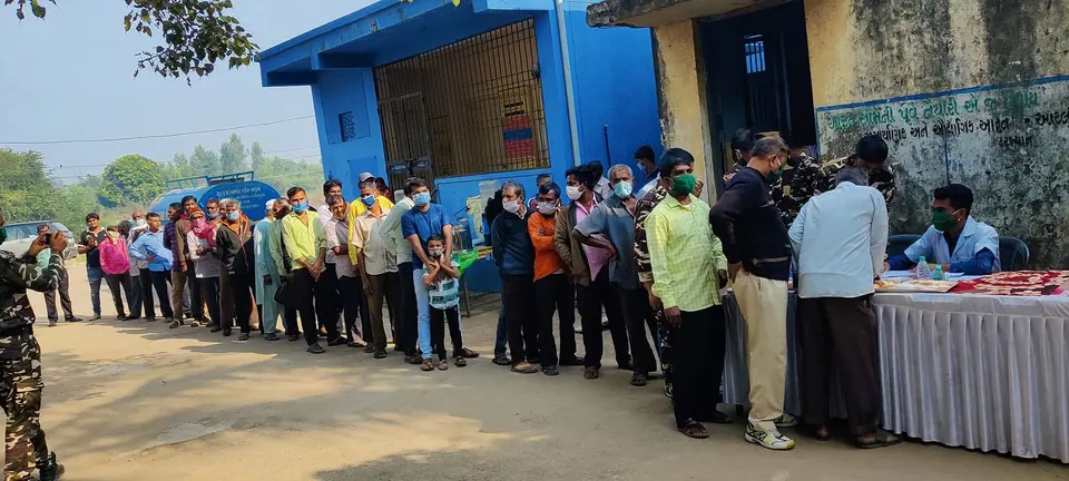 Queue at medical camp