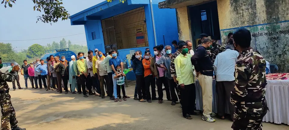Queue at medical camp