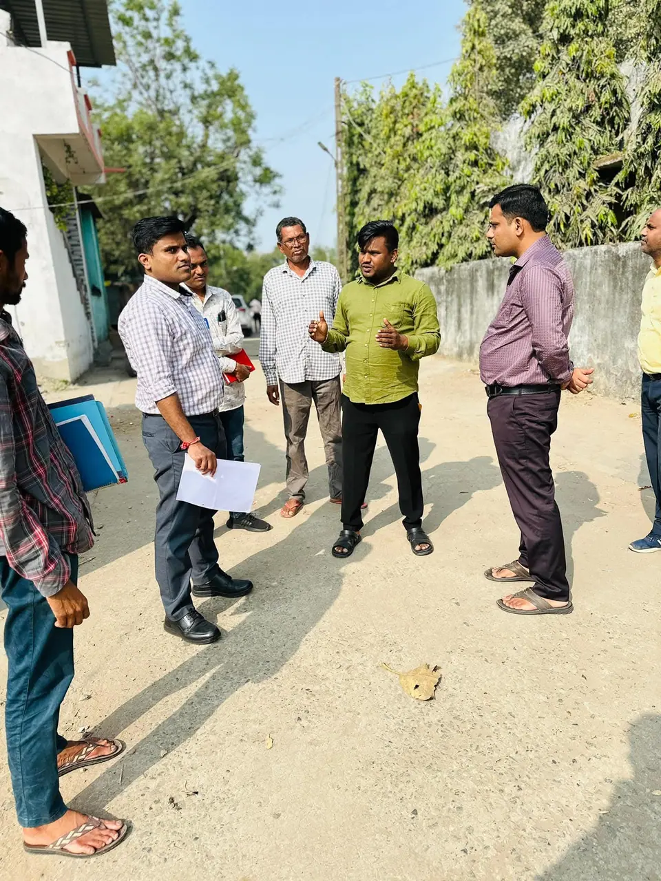 Site inspection in lane