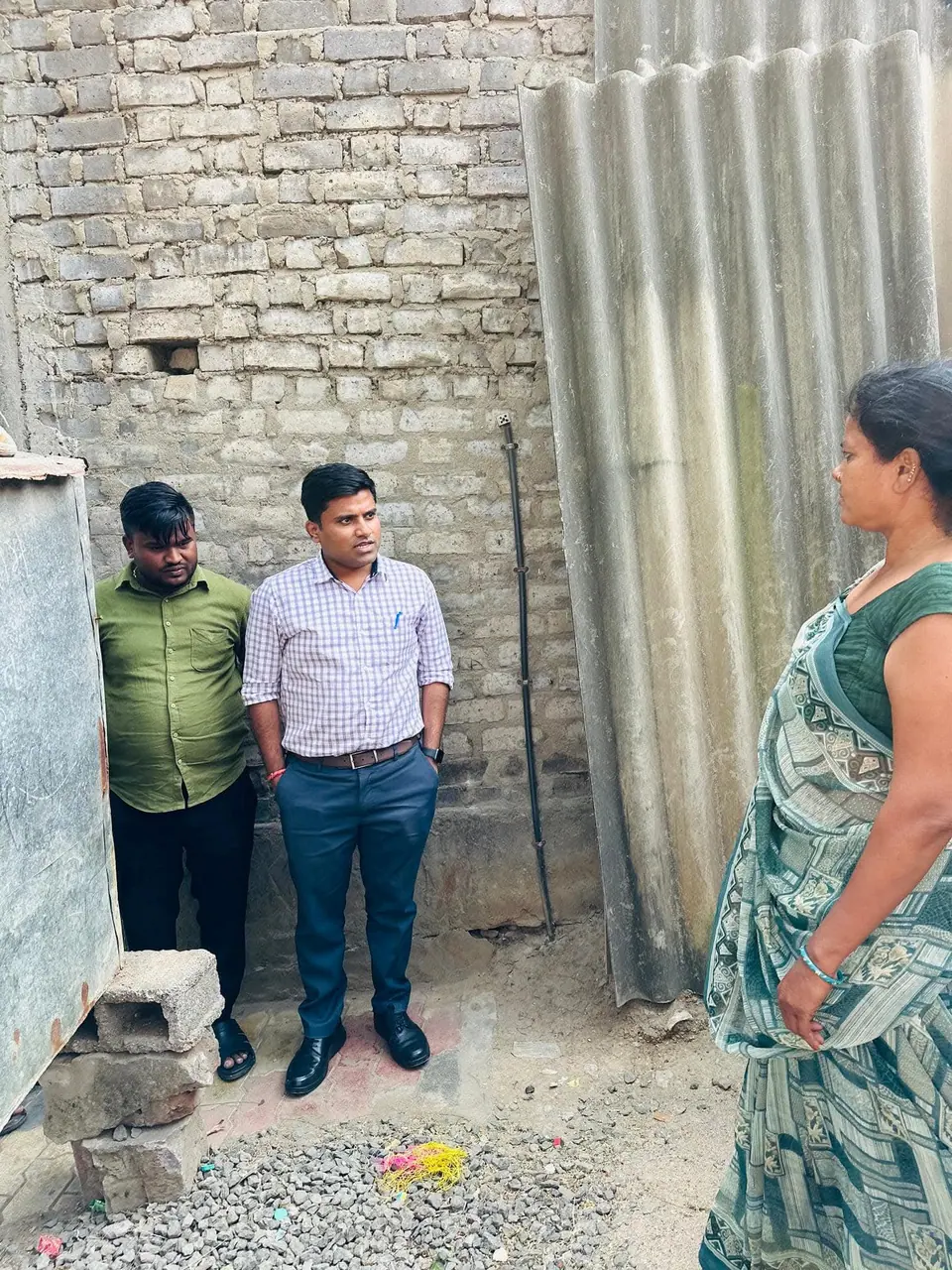 House site visit with woman