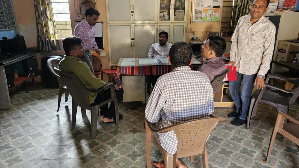 Meeting in office