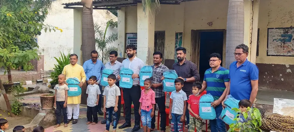 School bag distribution
