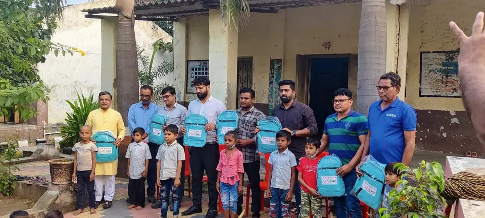 School bag distribution