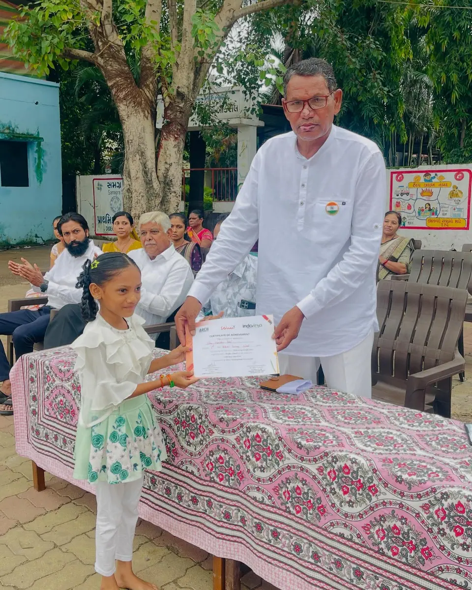 Certificate given to schoolgirl by older man
