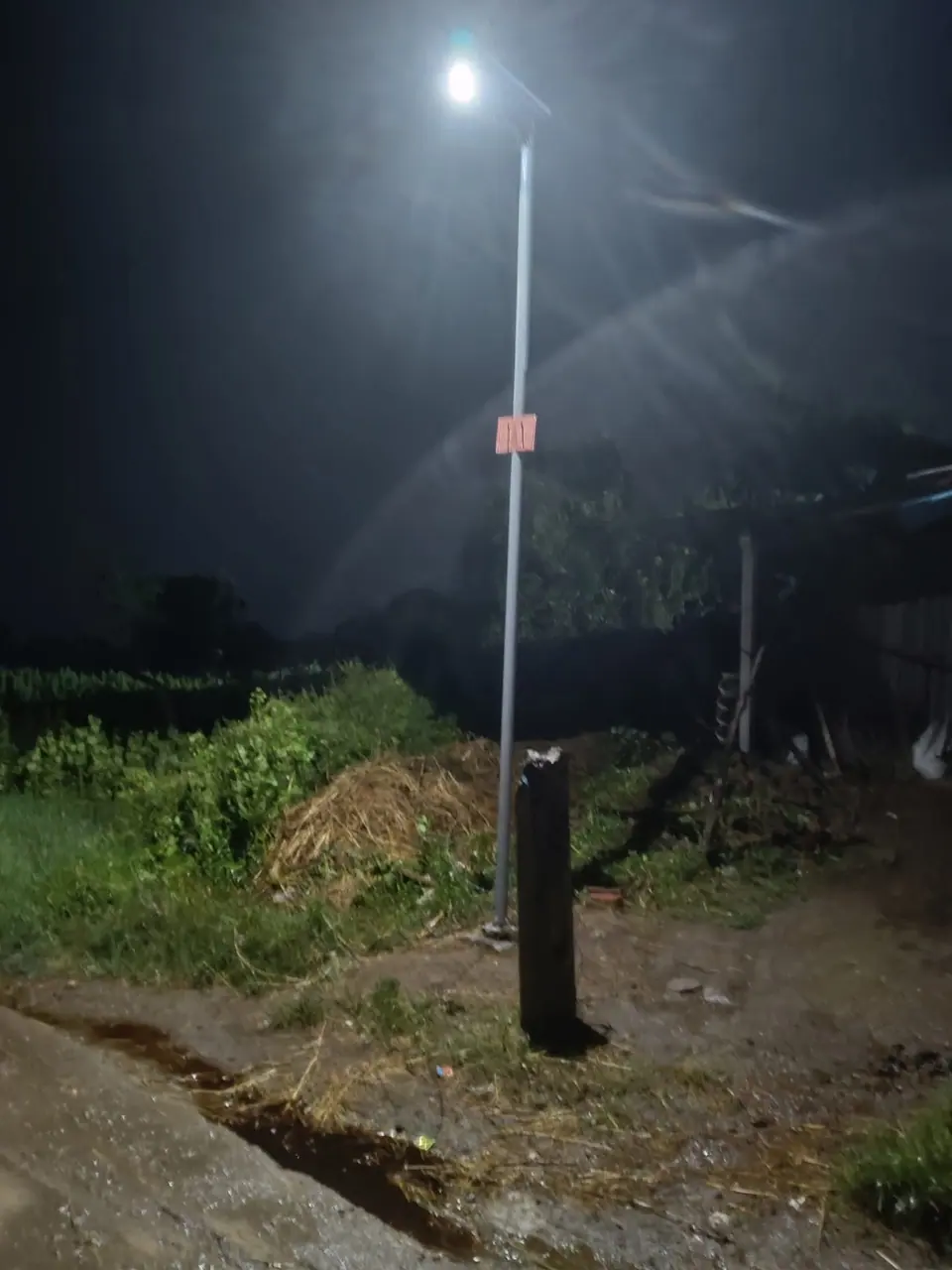 Street light at night